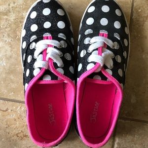 Justice Polka Dot Sneakers